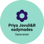 Business logo of Priya javuli&Readymades
