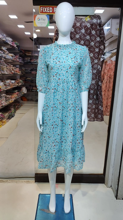 Georgette Tunic Dress uploaded by Shree Hari Exports on 12/17/2022