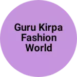 Business logo of Guru kirpa fashion world padampur