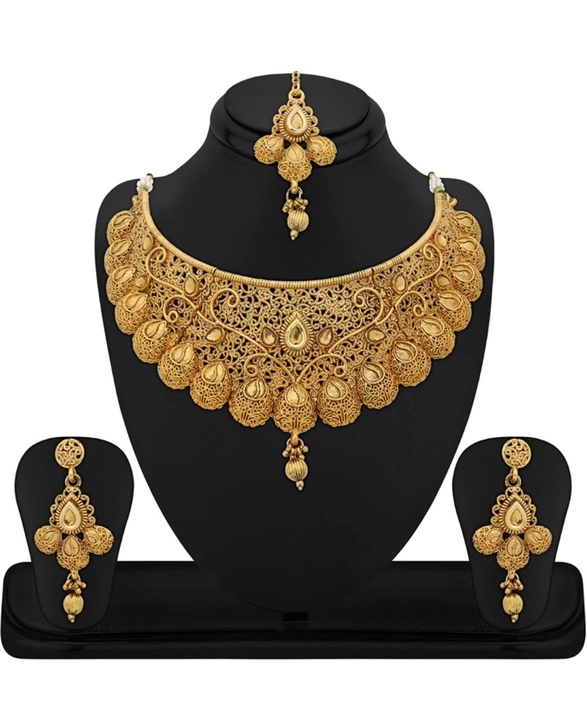 Gold premium jewellery set (light weight) uploaded by business on 12/17/2022