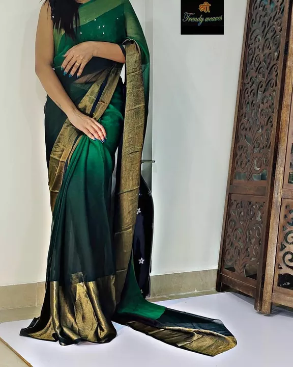 Post image New collection for saree in low price book now #Moss chiffon
*Gajraj*
SAREE - MOSS CHIFFONDOBAL COLOR MESSING WITH HAVY 11 ince jari boder
BLOUSE - RUNNING 
PRICE - *₹ 699/-+shipping*
LENTH- 6.30 OLL OVAR .. SADI..

READY TO SHIP
*100% BEST* SAREE ..