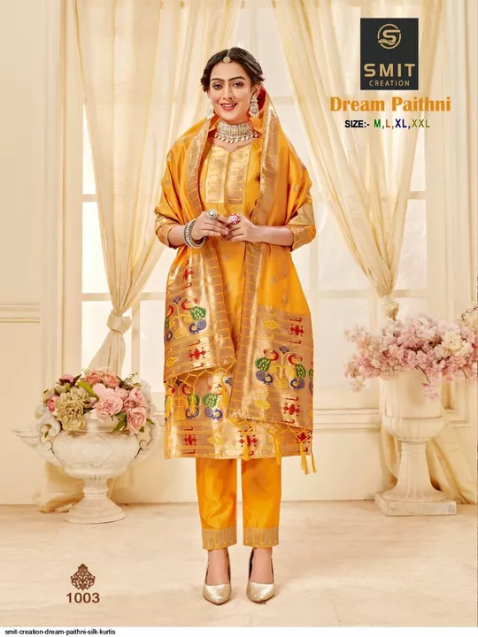 DREAM PAITHNI SILK KURTIS uploaded by Shrejal's collection on 12/17/2022