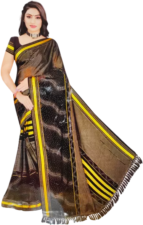 Glamourhub Premium Black Fabric Saree with Swaroski Work uploaded by Glamourhub on 12/17/2022