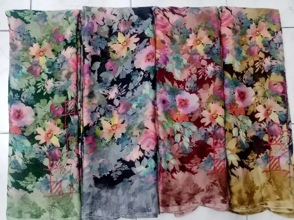 Heavy chiffon fabrics ,,sppan cloth  uploaded by Jay laxmi sarees. Singarathope ,Trichy on 12/17/2022