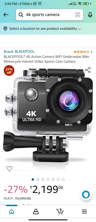 Go pro 4k recoding camera  uploaded by business on 12/17/2022
