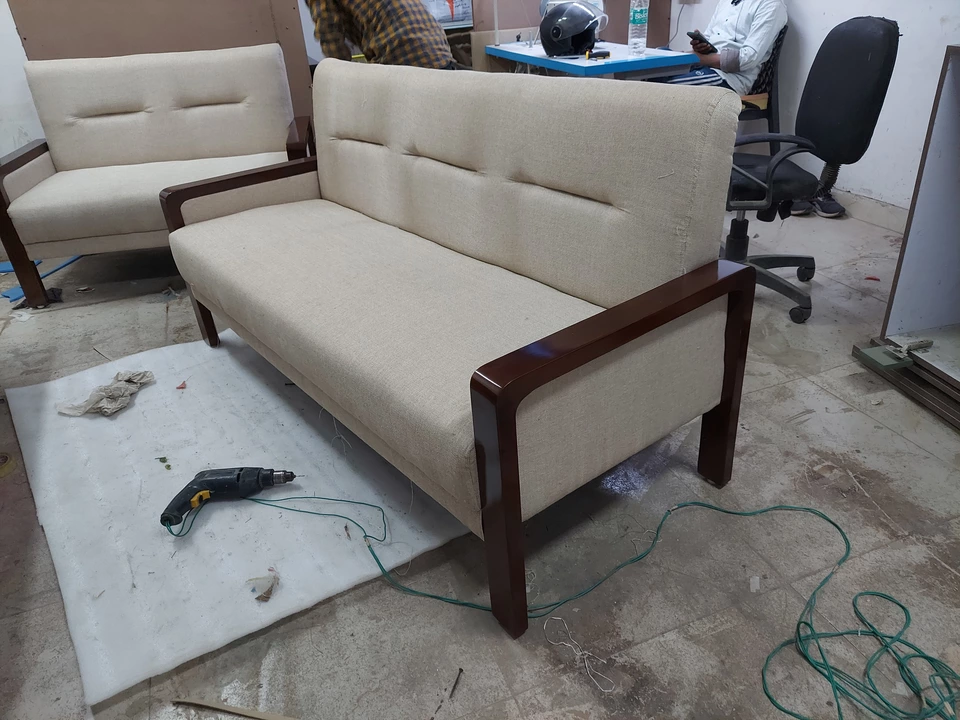 Earthwood wooden sofa uploaded by business on 12/17/2022