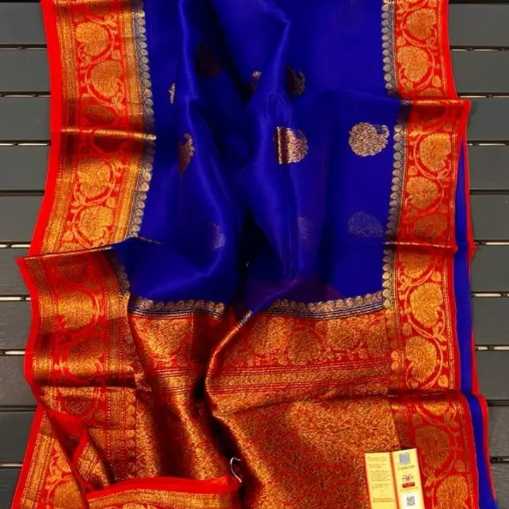 Banarasi Orgenza Kora Silk Sari  uploaded by business on 12/18/2022