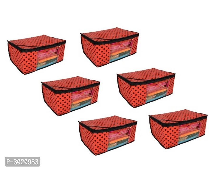 Stylish Non-Woven Saree Covers (Pack of 6) uploaded by business on 2/3/2021