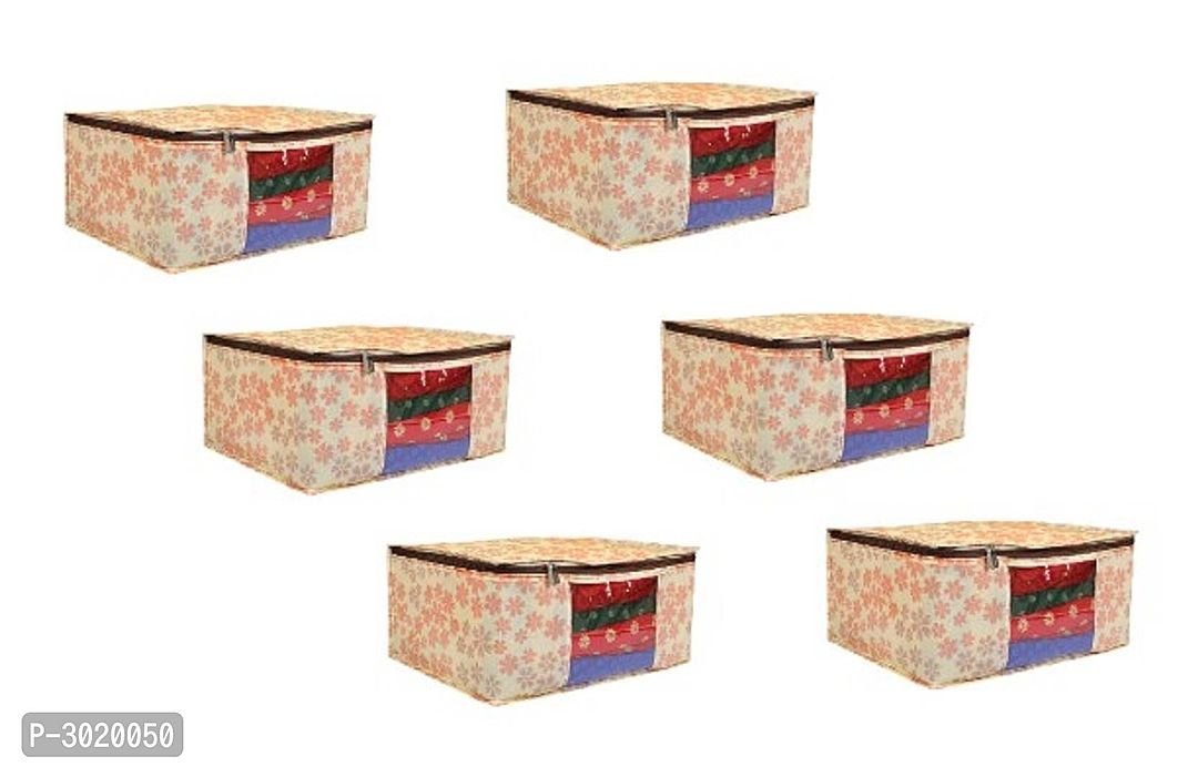 Stylish Non-Woven Saree Covers (Pack of 6) uploaded by business on 2/3/2021