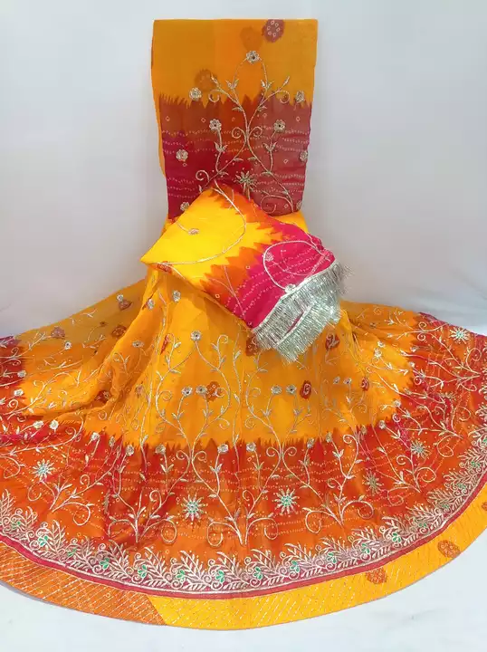Red yellow rajasthani poshak  uploaded by Vidhya sarees on 12/18/2022