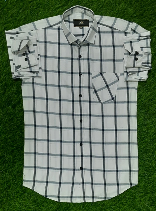 N3 cotton mens wear checks shirt uploaded by Nishant Traders on 12/18/2022