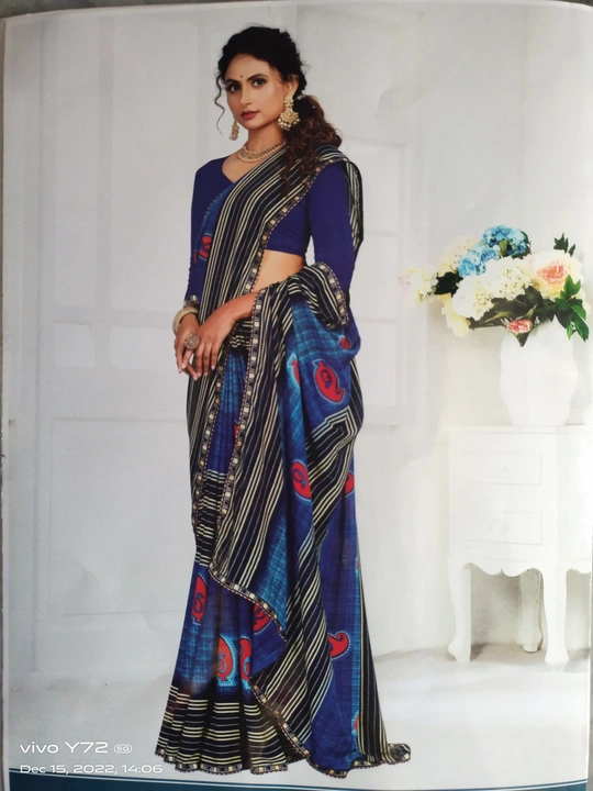 Printed saree uploaded by business on 12/18/2022