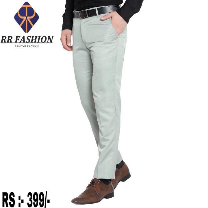 RR FASHION Men's Slim Fit Trouser Light green  uploaded by business on 12/18/2022