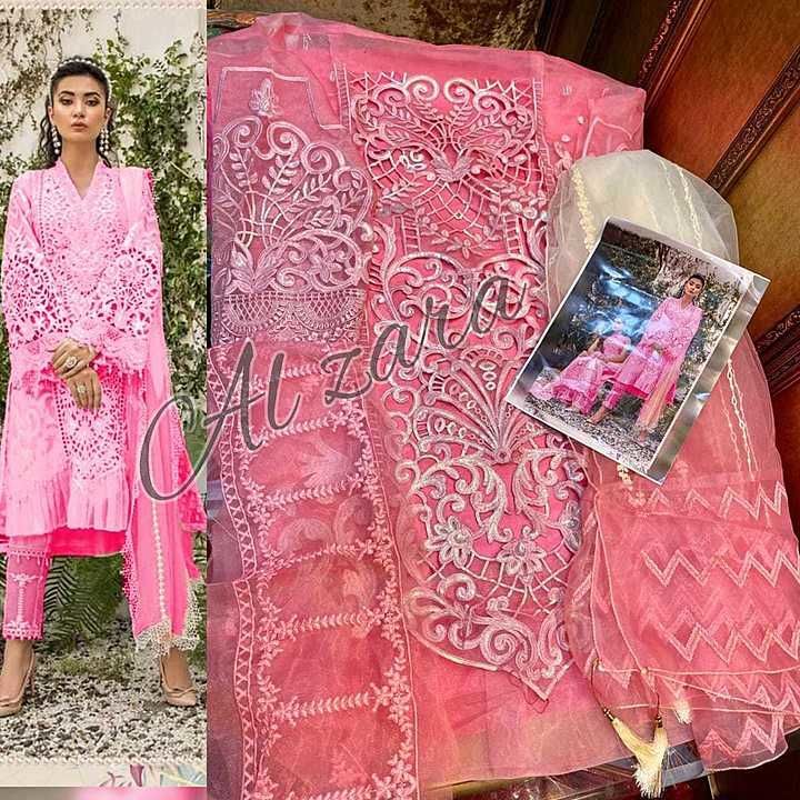 Post image ❤️ _*AL-ZARA™*_ PRESENT
Dear
        Sir/Madam...
Thanks for your support.🤗
🎁Today we are launching Pakistani  Concept... 

 💕MARIYA B EMBROIED-💕

     👇🏻Fabric details 👇🏻

👗 Top : ORAGANGA WITH SEQUENCE  EMBROIDERY &amp; CUT WORK

👖Bottom   : SANTOON 

💐INNER-  SANTOON 

🔺Dupatta : NET WITH HEAVY EMBRODARY 

*Price:- Rs 1099/- Single only*

*Single Single Available At Company Price*

Ship Extra
Dispach : *Ready*