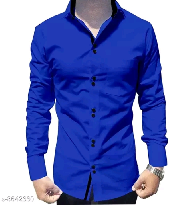 Post image Classy Modern Men Shirt
Name: Classy Modern Men Shirt
Fabric: Cotton Blend
Sleeve Length: Long Sleeves
Pattern: Solid
Net Quantity (N): 1
Sizes:
S (Chest Size: 38 in, Length Size: 27 in) 
M (Chest Size: 40 in, Length Size: 28 in) 
L (Chest Size: 42 in, Length Size: 29 in) 
XL (Chest Size: 44 in, Length Size: 29.5 in) 
XXL (Chest Size: 46 in, Length Size: 30 in) 

Country of Origin: India