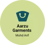 Business logo of Aarzu garments