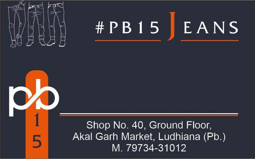 Visiting card store images of Pb15jeans_Ludhiana