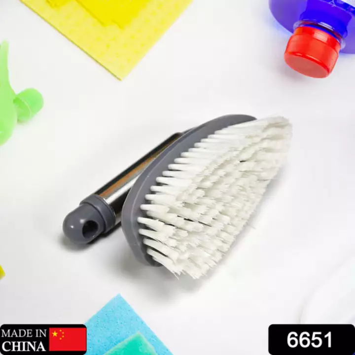 6651 Scrubber Plastic Brush with stainless steel handle (set of 1) uploaded by DeoDap on 12/19/2022