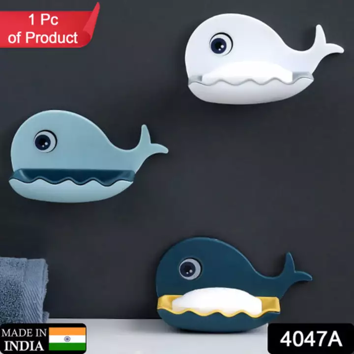 4047A Fish Shape Double Layer Adhesive Waterproof Wall Mounted Soap Bar Holder Stand Rack for Bathro uploaded by DeoDap on 12/19/2022