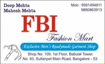 Business logo of FBI FASHION MART