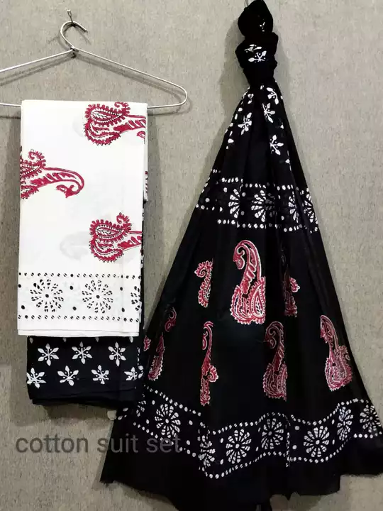 Cotton dupatta suit  uploaded by Indiana Creations  on 12/19/2022