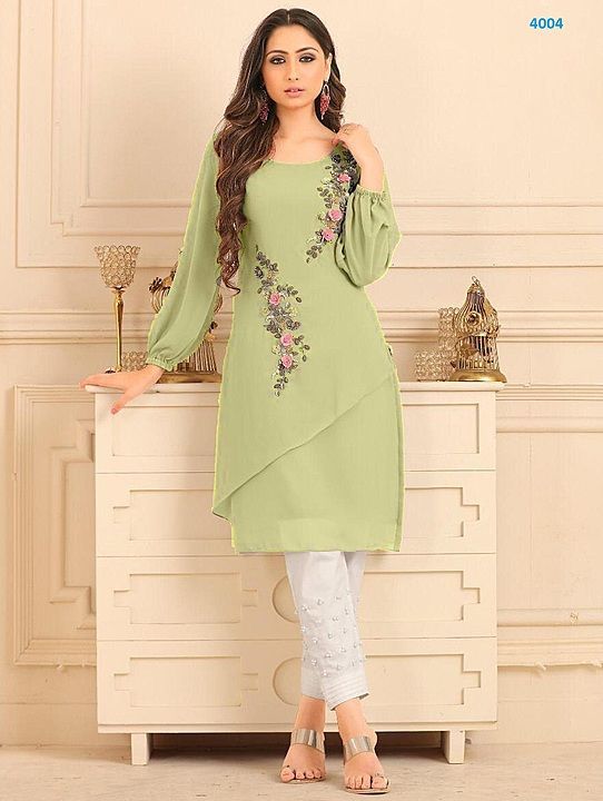 Most Demanding Kurti With Pant ( D Butta) uploaded by business on 2/3/2021