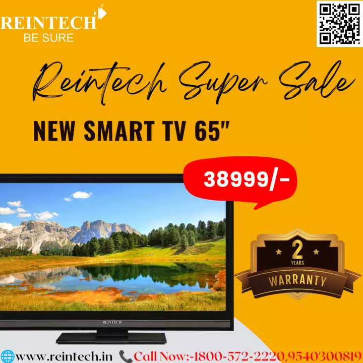 Reintech 65 Inch Led TV's  uploaded by Reintech Electronics Pvt Ltd. on 12/19/2022