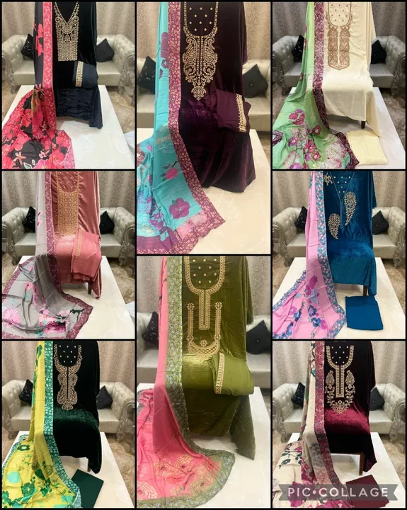 Product image with price: Rs. 3200, ID: impoted-velvet-suit-1f0ef1e0