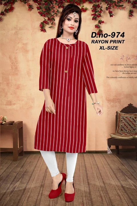 REYON KURTI XL  uploaded by IN TIME CREATION  on 12/19/2022