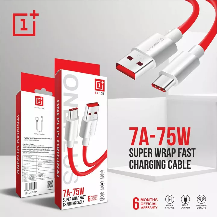 *75W   7A   6 month warranty  Super Fast Charging Cable* uploaded by Ubest mumbai on 12/19/2022