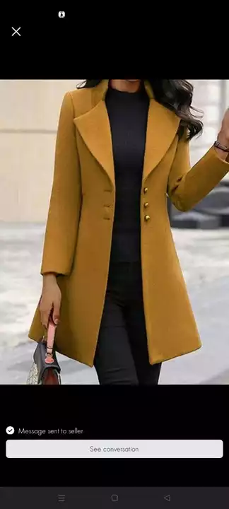 Post image I want to buy 1 pieces of Long coat . My order value is ₹1.0. Please send price and products.