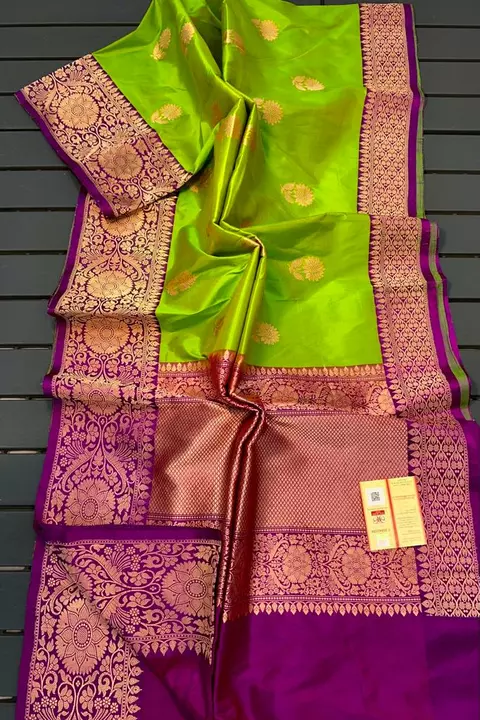 Pure katan silk Silkmark SARTIFAID banarasi saree uploaded by I. M. Silkstore on 12/19/2022