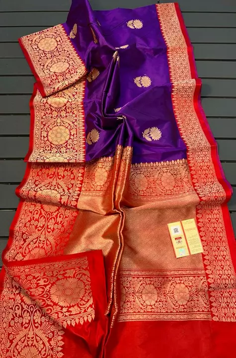 Pure katan silk Silkmark SARTIFAID banarasi saree uploaded by business on 12/19/2022
