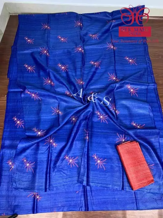 Bhagalpuri silk saree new embroidery design  uploaded by business on 12/19/2022