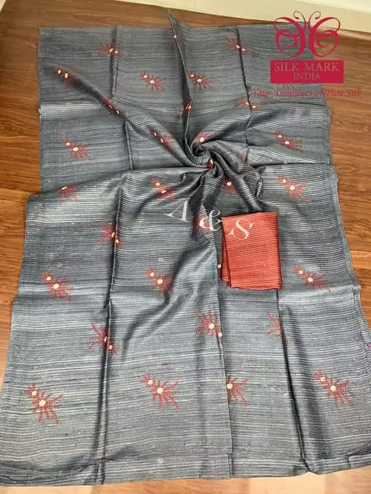 Bhagalpuri silk saree new embroidery design  uploaded by M.P HANDLOOM.  Bhagalpuri silk on 12/19/2022