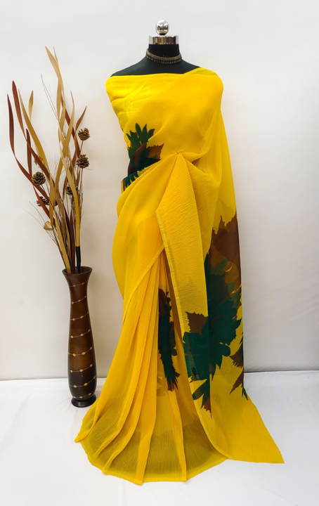 Post image *Super hit design Bollywood concept tamnna bhatiya saree in 5 colour*  

Soft Georgette with Beautiful Digital Printed with all over plating exclusive Saree 🥰  

*plating will come in all over*

Blouse- *Satin Silk*

*Rate : 999 + Ship*
Single Available
Rm
