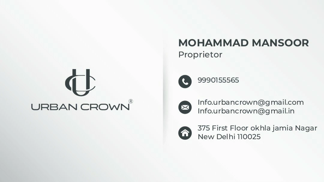 Visiting card store images of URBAN CROWN