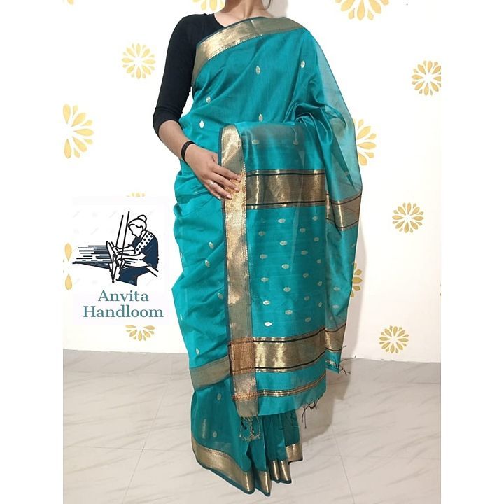 Maheshwari Handloom saree uploaded by Anvita Handloom on 2/3/2021