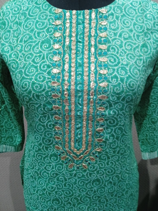 Capsule print (top+bottom) (with jari embodry work)  uploaded by Shree Yoganand textile pvt. Ltd on 12/20/2022