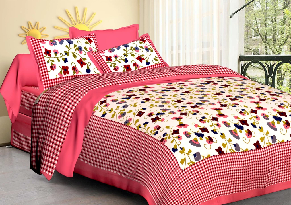 Cotton double bed bedsheet  uploaded by The print house  on 12/20/2022