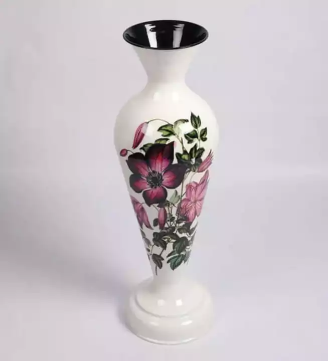 White Big Floor Mild Steel Vase by Alnico Decor uploaded by Handwork Handicrafts  on 12/20/2022