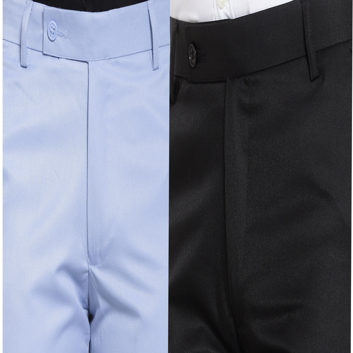 Black & Sky blue Trouser Combo  uploaded by RR FASHION on 12/20/2022