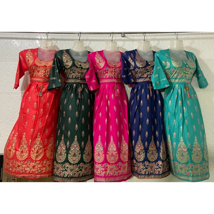 Product image with price: Rs. 179, ID: rayon-foil-print-gown-3478917d