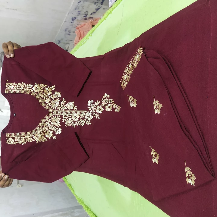 Ladies woolen kurti with pant  uploaded by Abu Textile on 12/20/2022