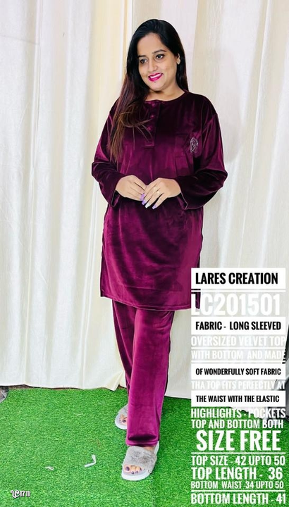 Velvet suit (plus size) uploaded by Shopping Dil Se on 12/20/2022