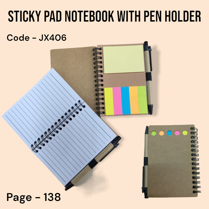 Sticky pad notebook with pen  uploaded by Sha kantilal jayantilal on 12/20/2022