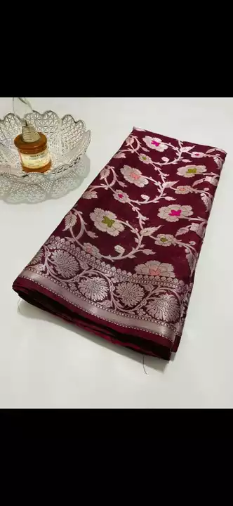Bhagalpuri silk saree banarasi design  uploaded by M.P HANDLOOM.  Bhagalpuri silk on 12/20/2022