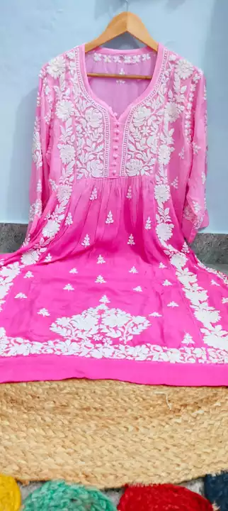 Post image This Dress Material provides a streak of Chikankari created in the most refined way for the elegant you. Chikankari Fabric is precious