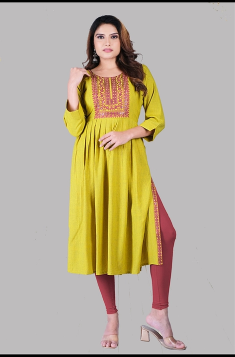 Naira cut embroidery kurti  uploaded by Ps-lifestyle on 12/21/2022