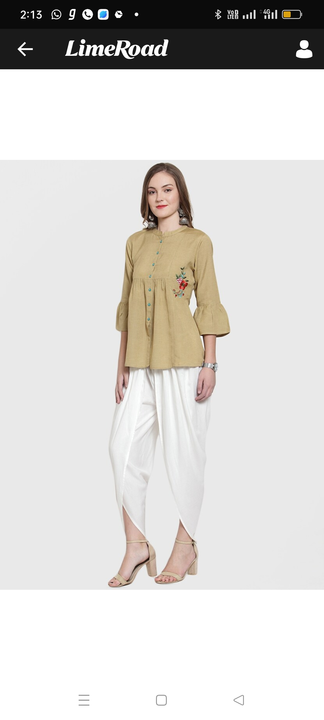 Cottan top & dhoti set uploaded by Ps-lifestyle on 12/21/2022